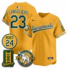 Shea Langeliers Jersey OAK 2026 Sacramento Celebrating 125 Years All Stitched