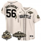Randy Arozarena Cream2 Jersey Seattle Mariners 50th Anniversary & AL West Division Champions