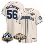Randy Arozarena Cream Jersey Seattle Mariners 50th Anniversary & AL West Division Champions Stitched