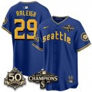 Cal Raleigh City C Jersey Seattle Mariners 50th Anniversary & AL West Division Champions Stitched