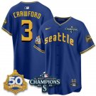 Crawford Baseball Jersey SEA 2026 50th Anniversary All Stitched