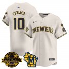 Sal Frelick - 10 Cream Baseball Jersey MIL 2026 Limited All Stitched