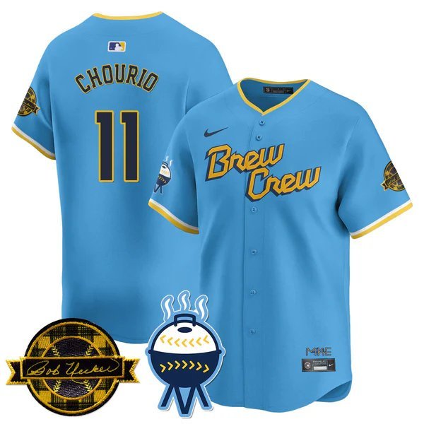 Jackson Chourio - 11 City Connect Baseball Jersey MIL 2026 Limited All Stitched