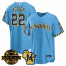 Christian Yelich - 22 Throwback Baseball Jersey MIL 2026 Limited All Stitched