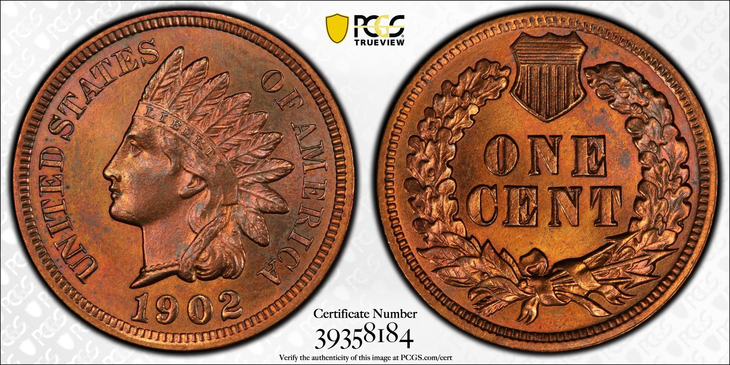 1902 1C U.S. coin
