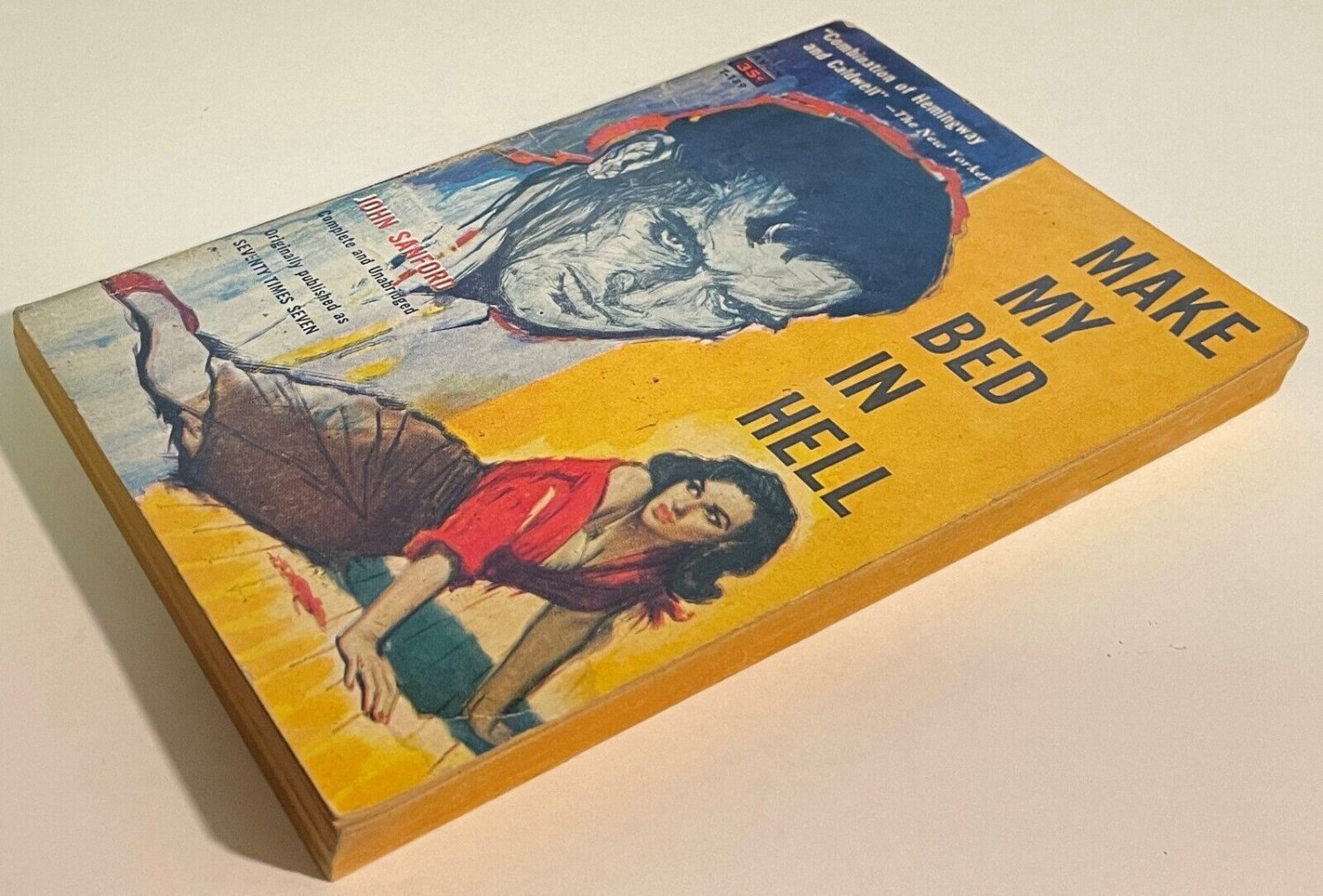 Make My Bed In Hell by John Sanford (1957 Avon pb {T189}, VPB, GGA, VG)