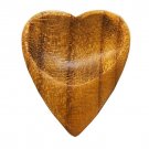 Heart Shaped Timber Guitar Pick 5 pack New