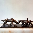Realistic Bronze Sculpture,Handmade art statue of  a Street dogs