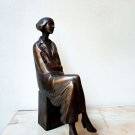Realistic sculpture,Bronze sculpture,Bronze statue ,Limited edition,Artistic statue of a young woman