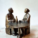 Sculpture of a young family