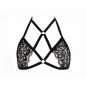 Women's Plus Size Wireless Triangle Cup Bra Black