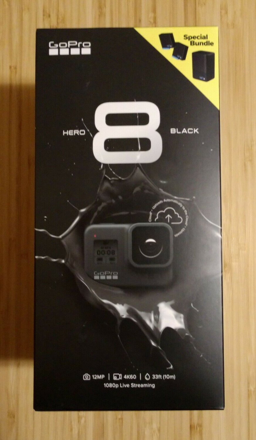 New - GoPro HERO8 Black Action Camera Bundle Dual Battery Charger
