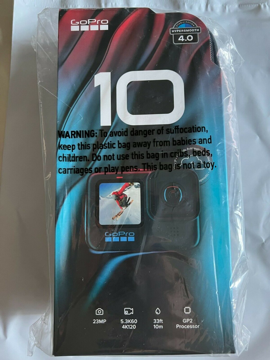 GoPro HERO10 Black Action Camera Video 23MP Photos 5.3K Video
