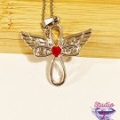 Infinite Love Cross Guardian Angel Necklace SKU 1907