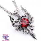 Dragon Sword Ruby Necklace SKU 1017B