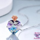 Mom Rose Heart Iridescent Necklace SKU 1548
