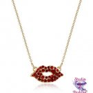 Gimme A Kiss Rhinestone Necklace SKU 1058