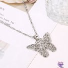Double Butterfly Silver Necklace SKU 1522