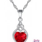 Infinite Love Red Heart Necklace SKU 1508