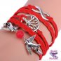 Multilayer Red Tree of Life Bracelet 1673C