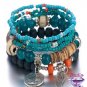 Bohemian Angel Wing Bracelet Skyblue 1531A