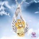 Guardian Angel Heart Necklace SKU 1746