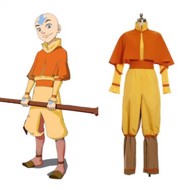 Avatar The Last Airbender Cosplay Aang Costume Tailor-made