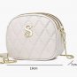 Shoulder diagonal crossbody diamond-pattern chain bag phone bag