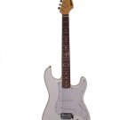 Galveston ST-6 Electric Guitar With Whammy Bar White
