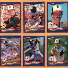 1986 Donruss Baltimore Orioles Team Lot 21 diff Eddie Murray Mike Flanagan Rick Dempsey !