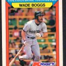 Boston Red Sox Wade Boggs 1988 Topps K Mart Memorable Moments #2 nr mt !