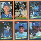 1982-1986 Donruss Kansas City Royals Team Lot 35 George Brett Bret Saberhagen Hal McRae Frank White