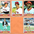 1979 Topps Boston Red Sox Team Lot 13 Dwight Evans George Scott Butch Hobson