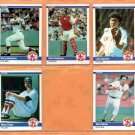 1983 1984 Fleer Boston Red Sox Team Lot 26 Wade Boggs Carney Lansford Rich Gedman !