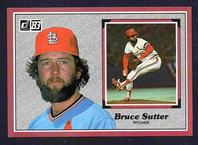 St Louis Cardinals Bruce Sutter 1983 Donruss Action All Stars #41 nr mt !