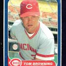 Cincinnati Reds Tom Browning 1986 Fleer Box Bottom Baseball Card # C6 !