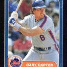 New York Mets Gary Carter 1986 Fleer Box Bottom Card #C7  !
