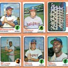 1972 1973 Topps Texas Rangers Team Lot 27 Ted Williams Toby Harrah Jeff Burroughs Rico Carty !