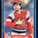 Chicago White Sox Carlton Fisk 1986 Fleer Box Bottom Baseball Card # C8  !