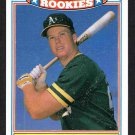 Oakland Athletics Mark McGwire 1987 Topps The Rookies Baseball Card # 13 !