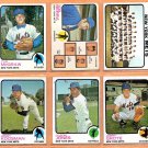 1973 Topps New York Mets Team Lot Team Set 17 Yogi Berra Jerry Koosman Bud Harrelson !