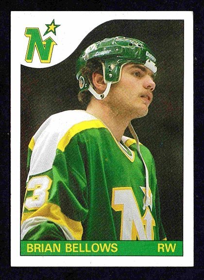 Minnesota North Stars Brian Bellows 1985 Topps Hockey Card # 50 em/nm !