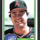 California Angels Andy Hassler 1981 Topps Baseball Card # 454 nr mt !