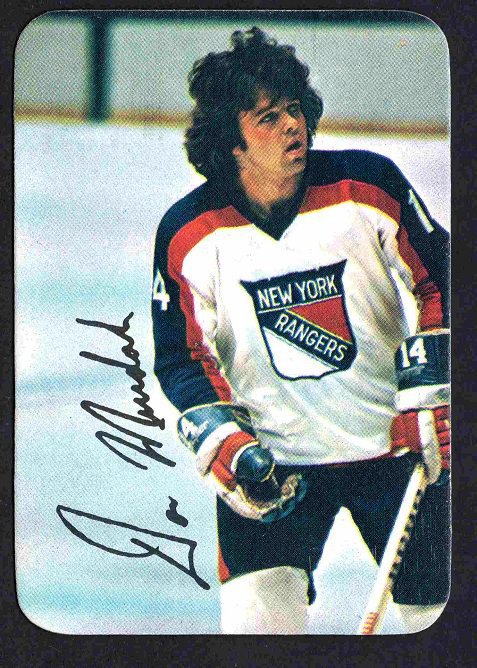 New York Rangers Don Murdoch 1977 Topps Insert Hockey Card # 12 vg/ex !