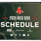 2021 Boston Red Sox Pocket Schedule Samuel Adams Wicked Easy Beer !