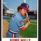 Texas Rangers Bump Wills 1978 Hostess #21  !