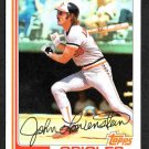 Baltimore Orioles John Lowenstein 1982 Topps Baseball Card 747 nr mt  !