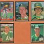 1985 1986 Donruss Oakland Athletics Team Lot 42 diff Joe Morgan Carney Lansford Dave Kingman !