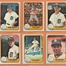 1981 Fleer Detroit Tigers Team Set 25 Kirk Gibson RC Mark Fidrych Alan Trammell !