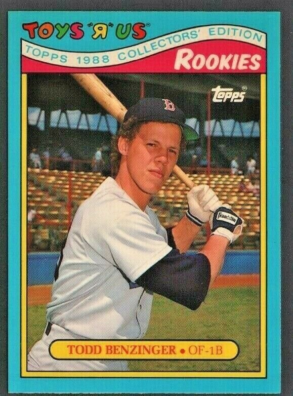 Boston Red Sox Todd Benzinger 1988 Topps Toys R Us Rookies # 1 nm